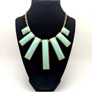 Chunky Mint Green Necklace 18 Inches